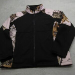 Mossy Oak Jacket‎ Youth Medium Pink Camo Softshell Full Zip Outdoor Hunting Camp